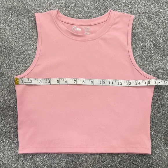 ZYIA Muted Pink Hi-Neck Stronger Tank - Picture 7 of 10